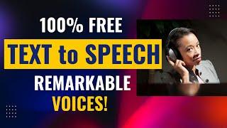 FREE Best Text To Speech For Audiobooks | Best AI TTS Tools