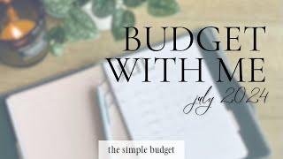 budget with me | july 2024 budget | how to budget | zero based budgeting | family budget