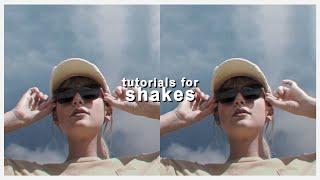 different shakes for edits - after effects tutorial | klqvsluv
