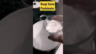 Rengi solan pantolonları kumaş boyasıyla boyamak