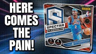 THIS ONE HURT...... | 2023-24 Panini Spectra NBA Hobby Box Review