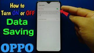 How to Turn ON or OFF Data Saving on OPPO A5s