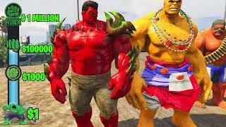 From $1 HULK To $1,000,000 GOLD HULK In GTA 5 HsayOP