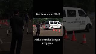 Test Praktek Pembuatan SIM A Mundur dengan sempurna #shorts