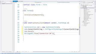 Connection String in Windows Forms C# |  Connection Strings in C#