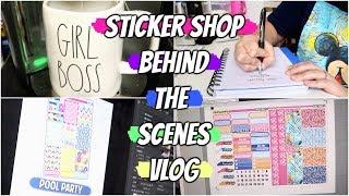 DAY IN THE LIFE OF AN ETSY STICKER SHOP OWNER | BEHIND THE SCENES OF STICKY SITUATIONS CO