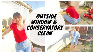 Clean With Me | Outside Window & Conservatory Clean | Kate Berry