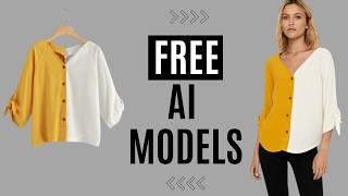 Free Ai fashion models using flat clothing images for e-commerce