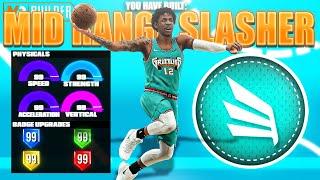 BEST MID RANGE SLASHER BUILD ON NBA 2K21! RARE BUILD SERIES VOL. 26