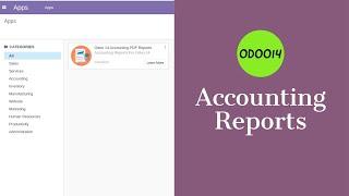 Odoo 14 Accounting Reports || Financial Reports in Odoo 14 || Accounting Report Odoo 14