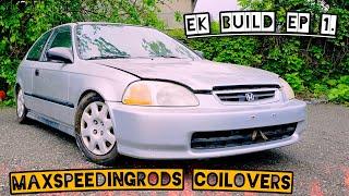 EK Build Ep 1, Installing Maxspeedingrods Coilovers on my 1998 Honda Civic