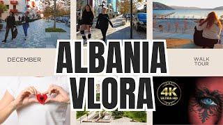 Vlore - Albania  City Walk Tour 2024 | Local, Old Town and City Center 4K