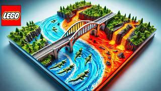 I am Testing LEGO Bridges Over Rivers and Lava  Lego Auto Tech