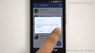 Telegram Messenger For Android - How To Clear Chat History Of A Particular Conversation