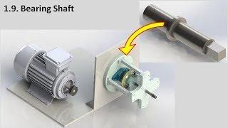 1. 10  Solidworks Tutorial Disc Balancing bearing shaft part design