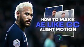 Alight Motion || AE Like CC Tutorial || AE Inspired Football CC Tutorial on Alight Motion ||