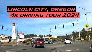Lincoln City, Oregon | 4k Driving Tour | 2024