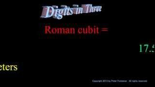 Roman Cubit - Digits in Three