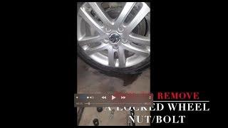 How to Remove a Locked Wheel Nut/Bolt