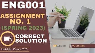 ENG001 Assignment 1 Solution 2023 | ENG001 Assignment 1 Solution Spring 2023 | ENG001 Assignment 1