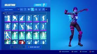 Dream Skin showcase with almost all emotes from fortnite!! 