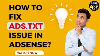 How To Fix Ads.txt File Issue In WordPress | Earning At Risk AdSense