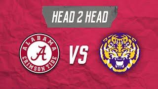 Head to Head: Alabama vs LSU