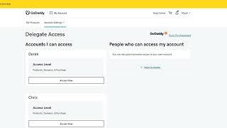 How to Add a Developer to Your GoDaddy Account with Delegate Access 2023