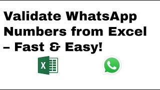 HOW TO: Check 2,000 WhatsApp Numbers from Excel in JUST 2 Seconds!