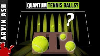 Why don't quantum effects occur in large objects? double slit experiment with tennis balls