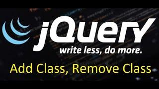 Add class and remove class in JQuery | Apply required style on any element with button click