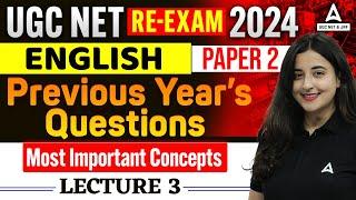 UGC NET ENGLISH PREVIOUS YEAR QUESTION PAPER #3 | UGC NET ENGLISH LITERATURE BY AISHWARYA PURI