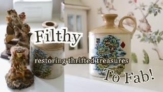 Transforming Filthy Thrift Finds into Treasures! | Satisfying ASMR Cleaning