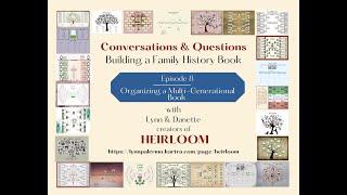 Organizing a Multi Generational Heirloom Book