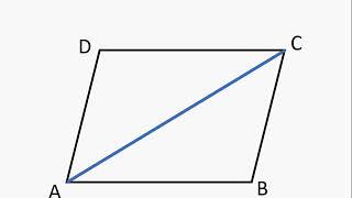 Geometry – Opposite sides of a Parallelogram parallel and equal - Proof – English