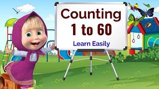 Learn counting 1 to 60, 1 se 60 tak ginti, count 1 to 60, counting one to sixty, recognise Numbers