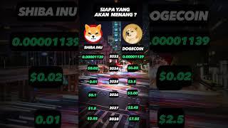 harga doge vs shiba inu ,siapa bakal menang ? #crypto #bitcoin #altcoin #beritacrypto #shibainu