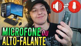 Transforme seu CELULAR em um MICROFONE ou ALTO FALANTES no PC