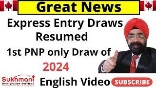 18th Express Entry Draw of 2024||#296||English Video||Sukhmani Immigration