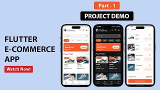 Flutter E-commerce App UI - Part 1 | Project Demo | Speed Code Tutorial 2025