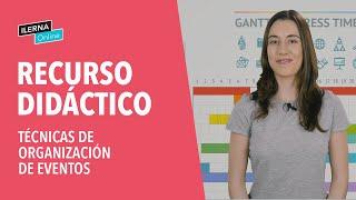 Técnicas de organización de eventos. Gestiones y tareas del organizador