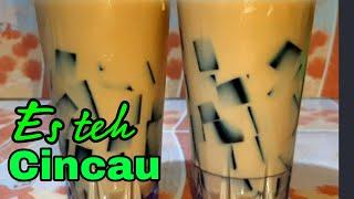 RESEP ES TEH SUSU CINCAU  BUAT IDE JUALAN @TomblokChannel79