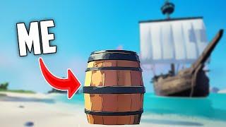 Hilarious Barrel Hiding in Hourglass PVP | Sea of Thieves