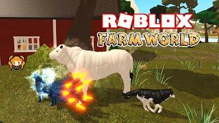 ROBLOX FARM WORLD Being one of the BIGGEST Animals! Chianina Cow! + Finding a Family for Baby Crow