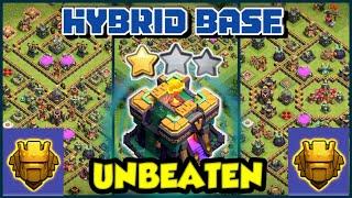 TOP 10 PRO TH14 HYBRID BASE + REPLAY || TH14 HYBRID BASE ANTI 3 STAR || TH14 BASE UPDATE AUG 2024