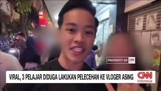 Viral 3 Pelajar Diduga Lakukan Pelecehan ke Vloger Asing