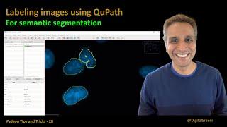 Labeling images using QuPath for semantic segmentation