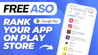 How to rank app on Playstore 2024 | App Store Optimization | FREE ASO