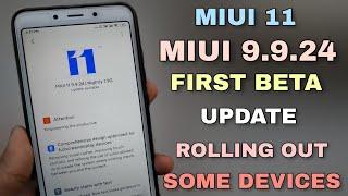 MIUI 11 9.9.24 First Beta Update Rollout For Some Devices Full Information | Miui 11 Update Release