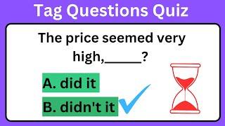 40+ Tag questions and answers for beginners l Tag questions quiz test